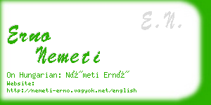 erno nemeti business card